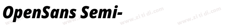 OpenSans Semi字体转换